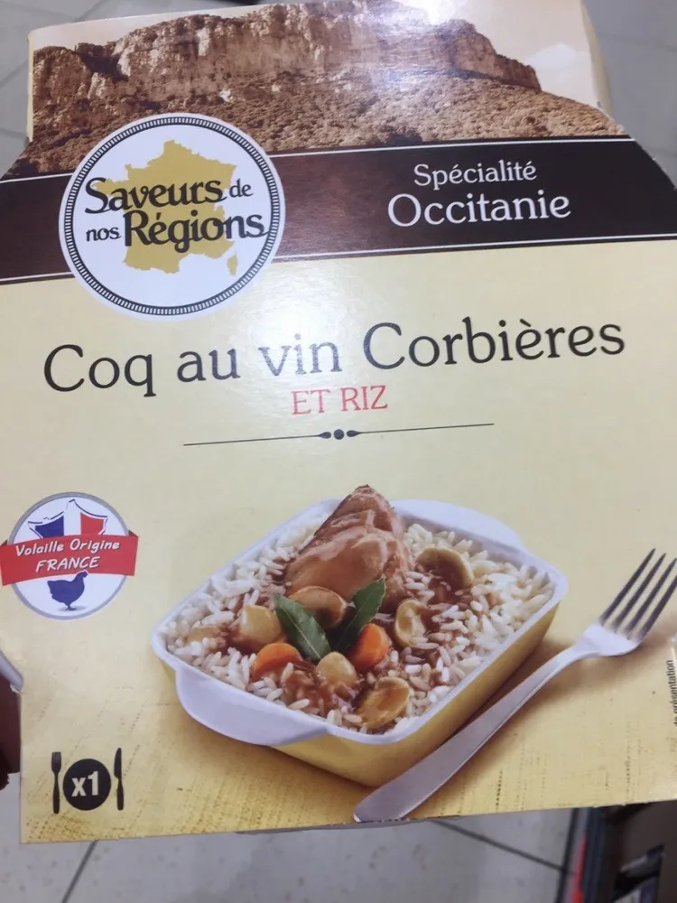 Coq au Vin des Corbières et Riz
