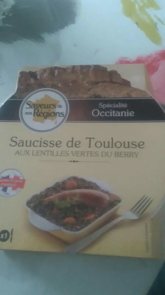 Saucisse de Toulouse aux lentilles vertes