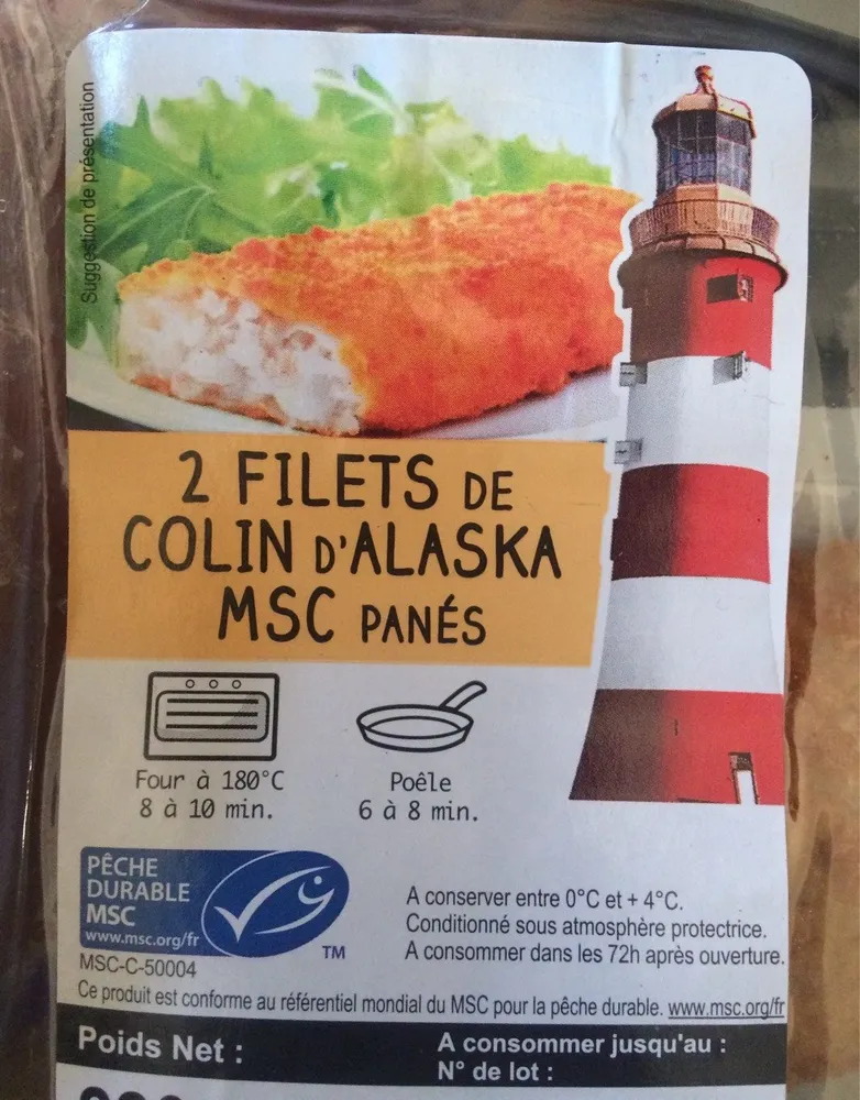 Filets Colin d'alaska Panés