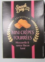 Mini Crêpes fourrées Mozzarella & saveur Bacon