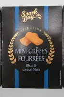 Mini Crêpes fourrées Bleu & saveur noix