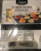 25 mini blinis cocktail