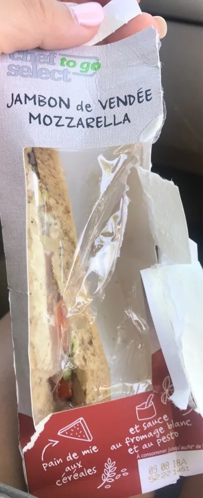 Jambon de vendée mozzarella