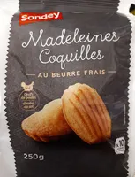 Madeleines Coquilles au beurre frais