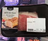 Roti de veau farci aux figues et foie gras