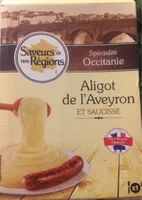 Aligot de l'aveyron et saucisse