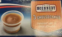 3 cheesecakes caramel salé & sirop d'érable