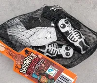 Halloween esqueletos de chocolate