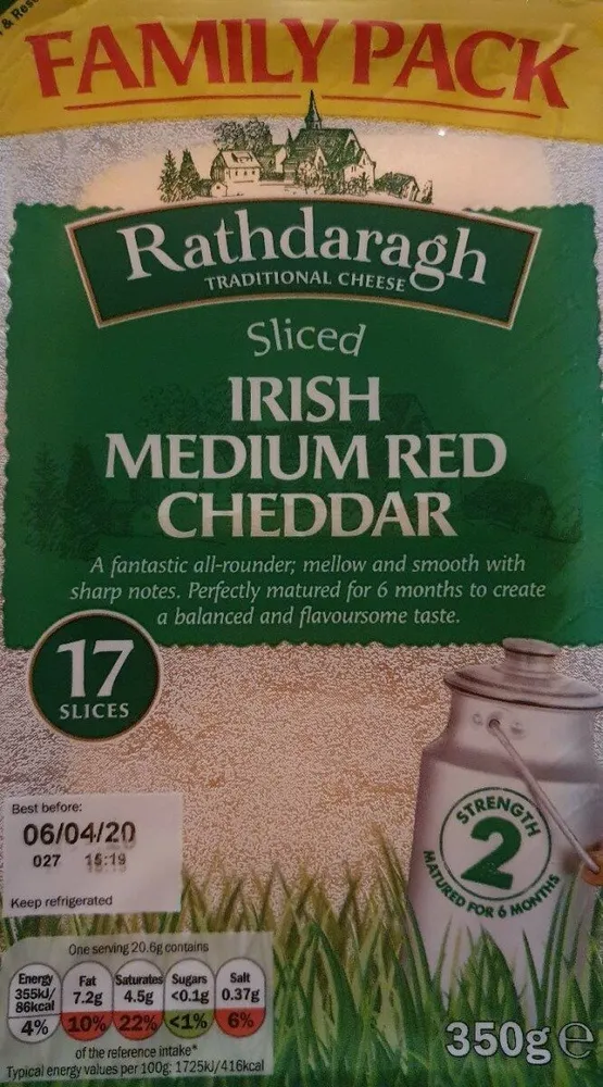 Irish Medium Red Cheddar