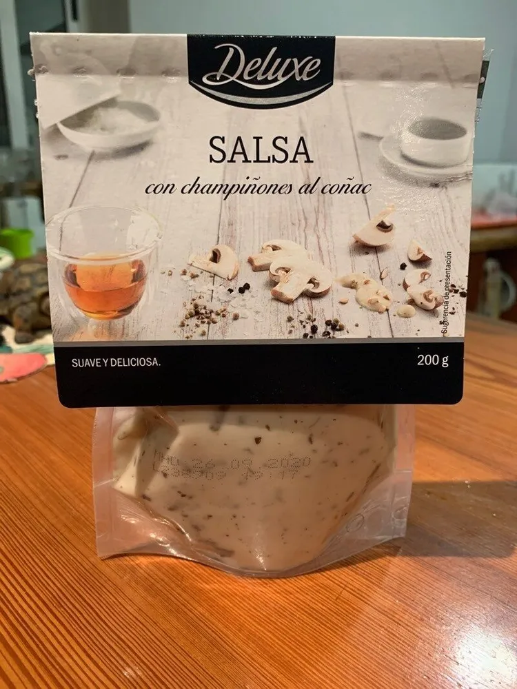 Salsa de champiñones al coñac