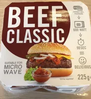 Beef Classic Burger Für Die Mikrowelle