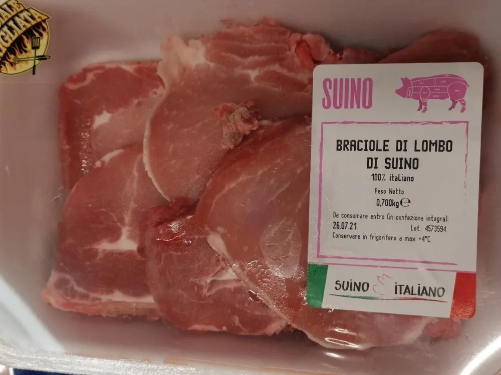 Braciole di lombo di suino