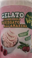 Gelato fior di soia variegato all’amarena