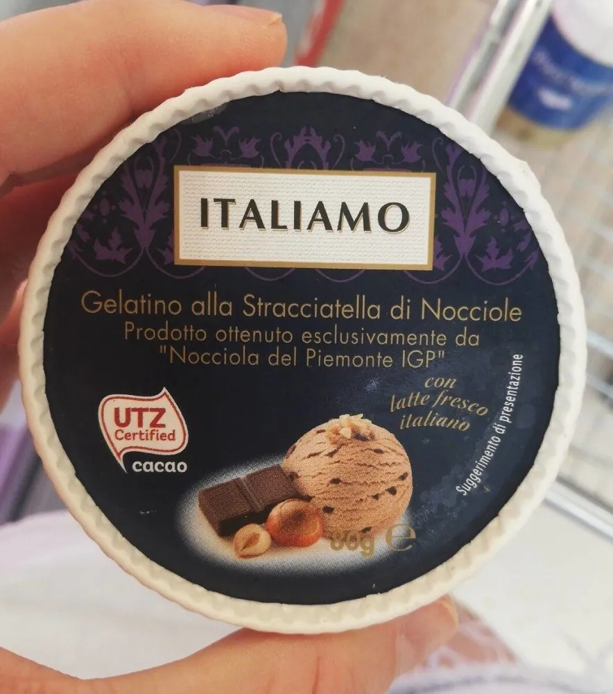 Gelatino alla stracciatella di nocciole