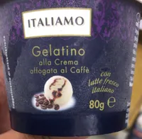Gelatino alla crema affogato al caffé