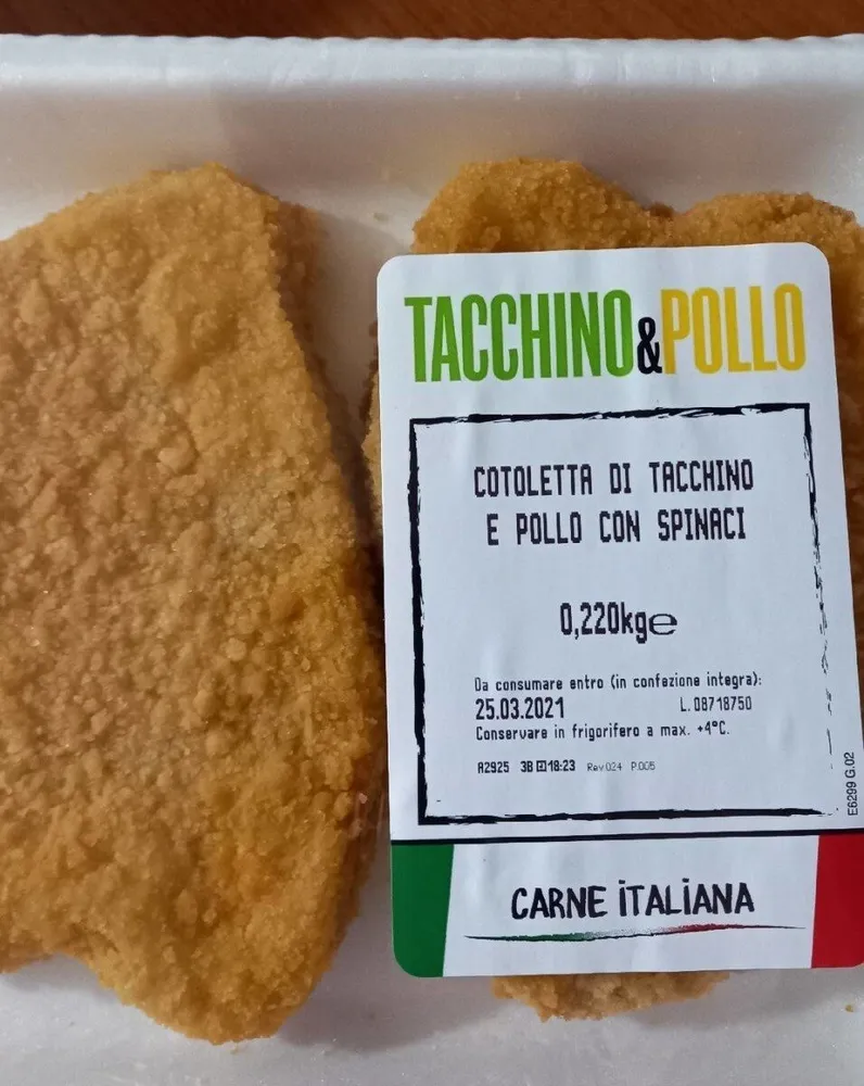 Cotoletta con spinaci