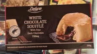 White chocolate soufflé