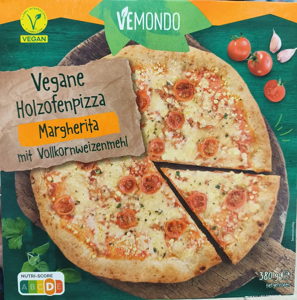 Vegane Holzhofenpizza Margherita