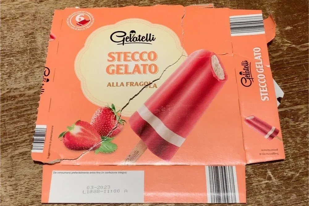 Stecco gelato all fragola