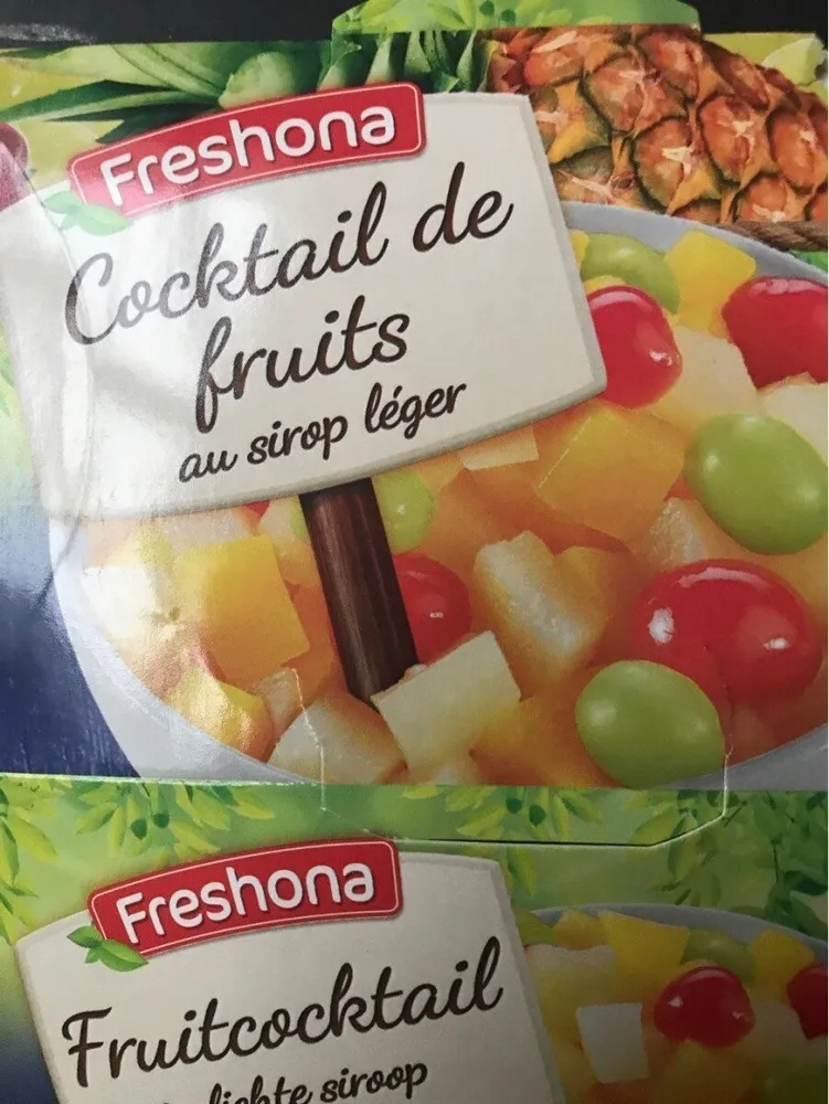 Cocktail de fruits au sirop léger
