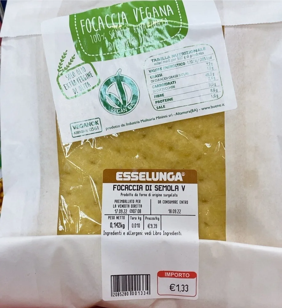 Focaccia vegana