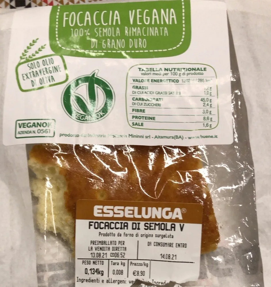 Focaccia vegana
