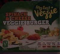 Spinach & cheese veggie burger