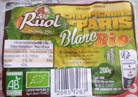 Champignons de Paris Blanc Bio