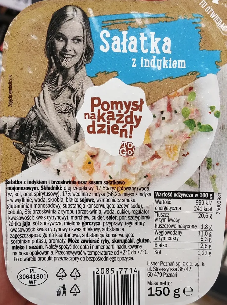 Sałatka z indykiem