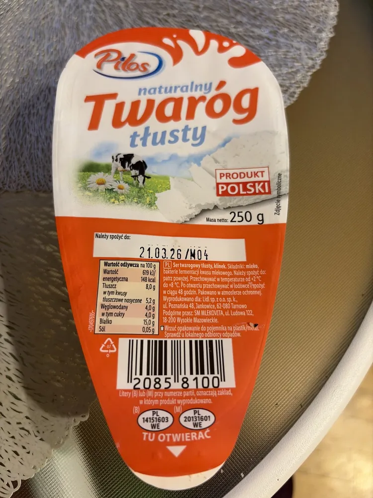 Twaróg tłusty