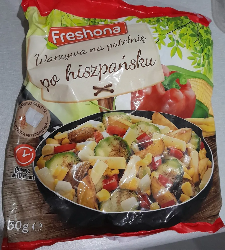 warzywa mrożone po hiszpańsku