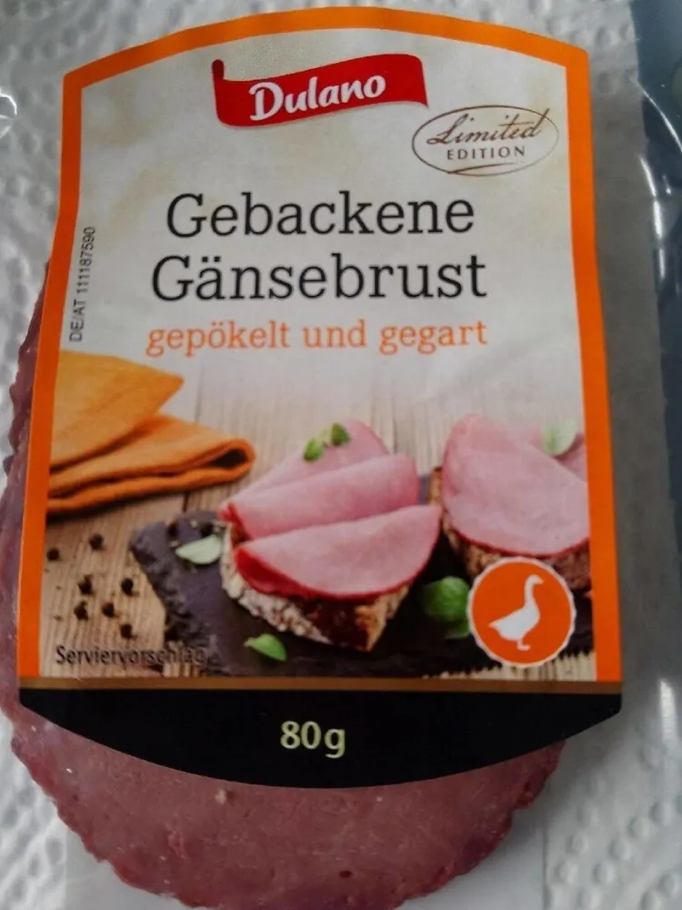 Gebackene Gänsebrust