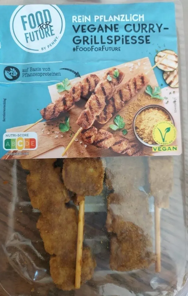 Vegane Curry-Grillspiesse