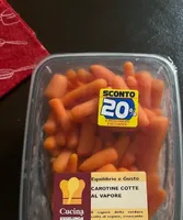 Carotine cotte al vapore
