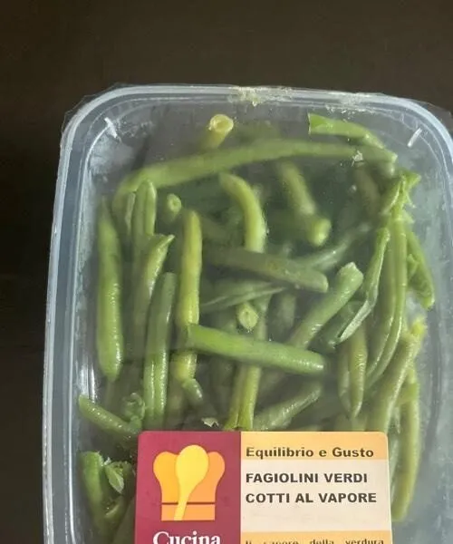 Fagiolini verdi cotti al vapore