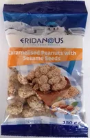 Caramelised peanuts with sesame seeds