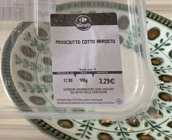 prosciutto cotto arrosto