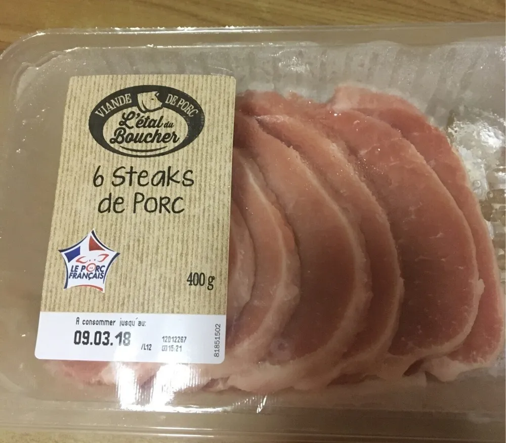 Steaks de Porc
