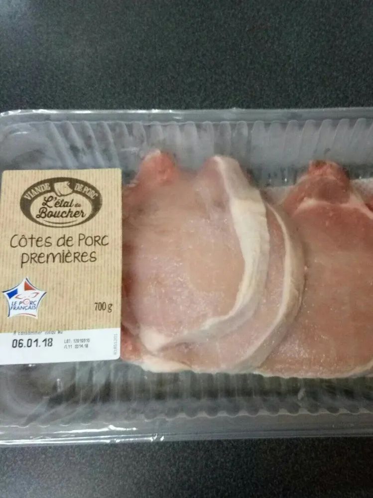 Côtes de porc premières