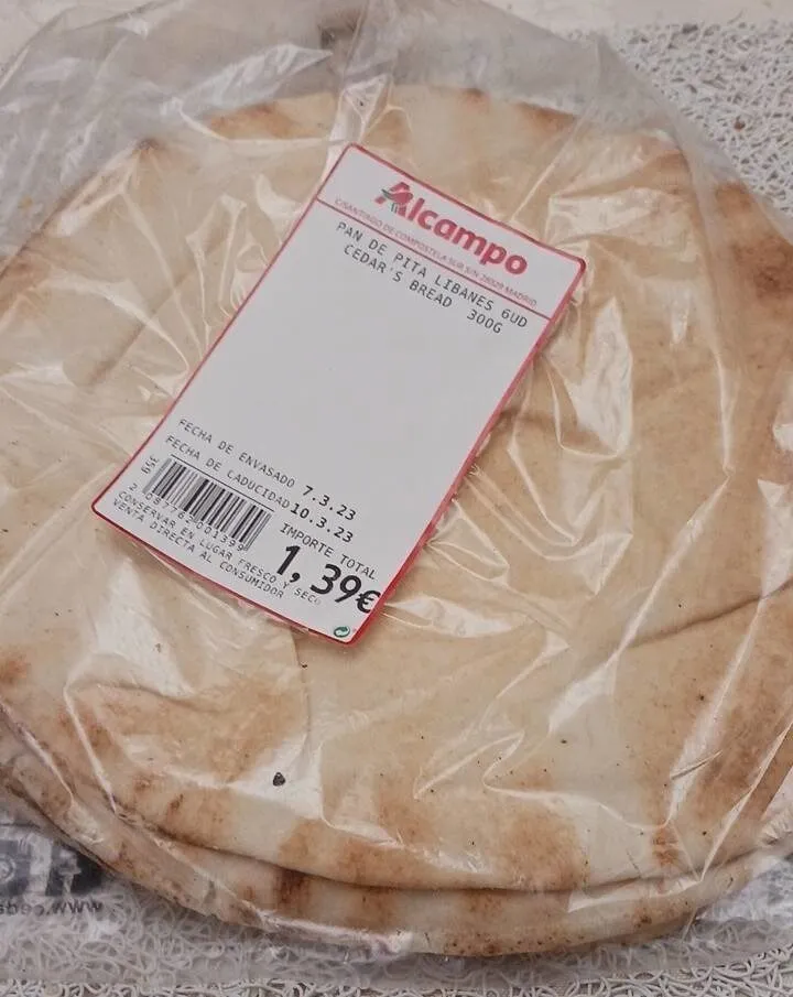 Pan de pita libanes