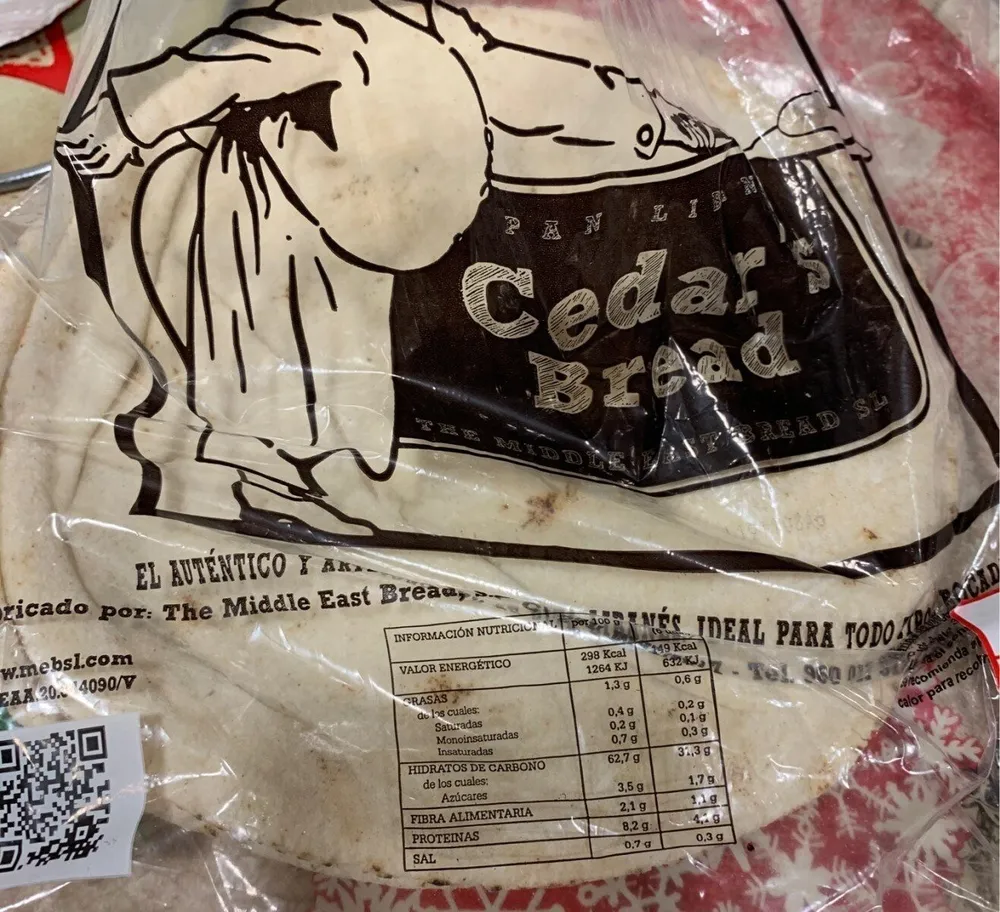 Cedar's bread alcampo