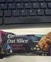 Carmens oat slice cranberry and blueberry