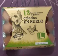 12 huevos frescos de gallinas criadas en suelo