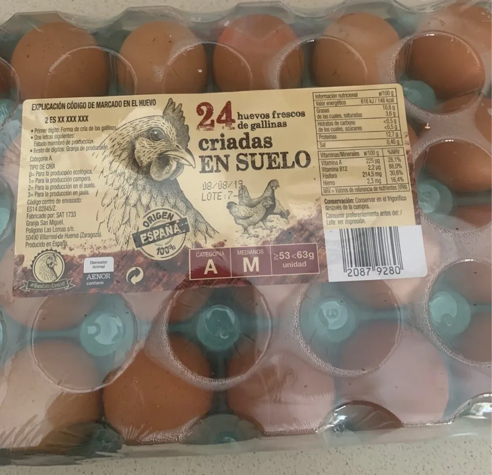 Huevos frescos M