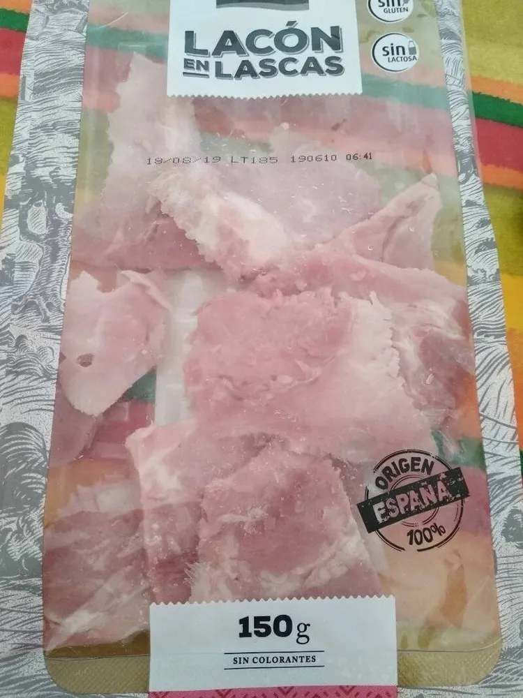 Lacón cocido y ahumado