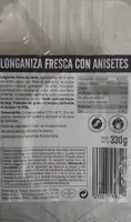 Longaniza fresca con anisetes