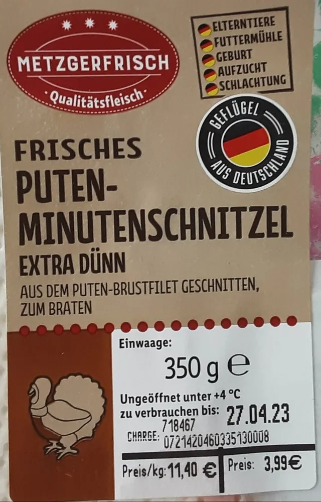 Puten Minutenschnitzel