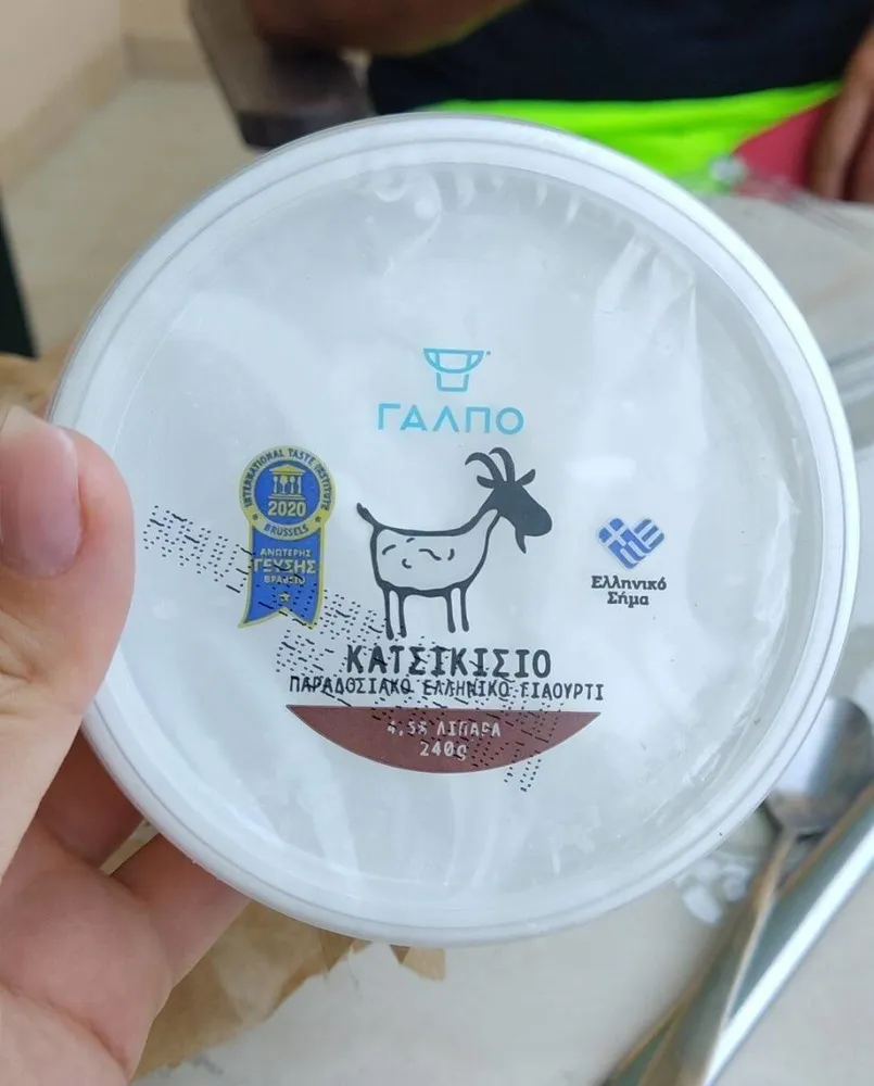 Traditional yogurt from goat milk