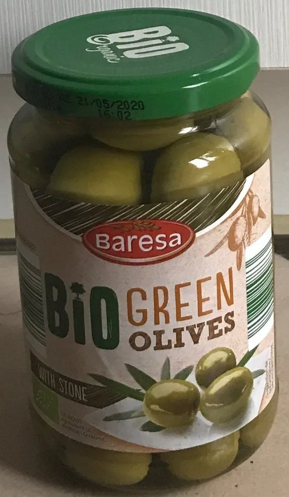 Bio green olives