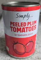Peeled plum tomatoes